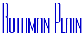 Rothman Plain लिपि